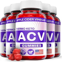 (5 Pack) Thermo Keto ACV Gummies - Supplement for Weight Loss - Energy & Focus Boosting Dietary Supplements for Weight Management & Metabolism - Fat Burn - 300 Gummies