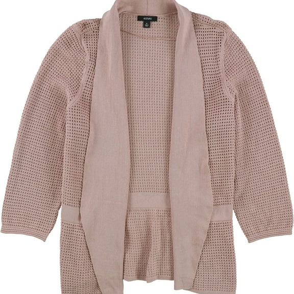 Alfani Womens Knit Cardigan Sweater, Pink, X-Large