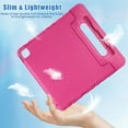 thumbnail image 2 of Allytechgroup Kids Case for Apple iPad Air 13 Inch 2025/2024/ iPad Pro 13" 2024, Silicone EVA Lightweight Handle Design Stand Pencil Holder Case for Kids Girls Boys, Rose, 2 of 7