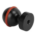 thumbnail image 1 of Mini Ball Head Diving Light Ball Head Aluminium Alloy Hard Coating Anodizing Small Lightweight  Diving Flashlight Ball Head Fit for Phone DLSR Camera Mini Holder, 1 of 7