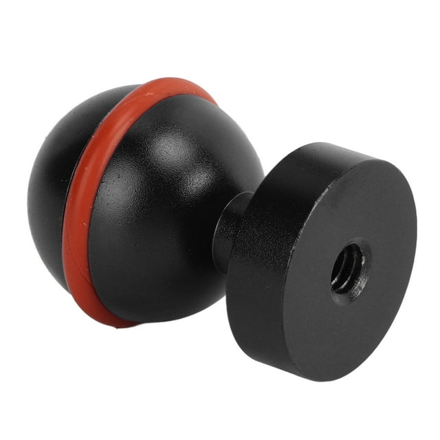 Mini Ball Head Diving Light Ball Head Aluminium Alloy Hard Coating Anodizing Small Lightweight Diving Flashlight Ball Head Fit for Phone DLSR Camera Mini Holder
