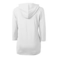 thumbnail image 3 of Women's Cutter & Buck White Milwaukee Brewers City Connect Virtue Eco Pique Recycled Half-Zip Pullover Hoodie, 3 of 3