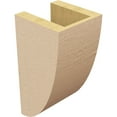 thumbnail image 5 of 5"W x 5"D x 10"H Wide Durham Rough Cedar Woodgrain TimberThane Corbel, Primed Tan, 5 of 6