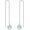 Horseshoe, variant on 925 Sterling Silver Moonstone Long Chain Earrings Hummingbird/Cat/Clover with June Birthstone Threader Earrings for Women