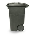 Toter 64 Gal. Blackstone Trash Can with Quiet Wheels and Lid