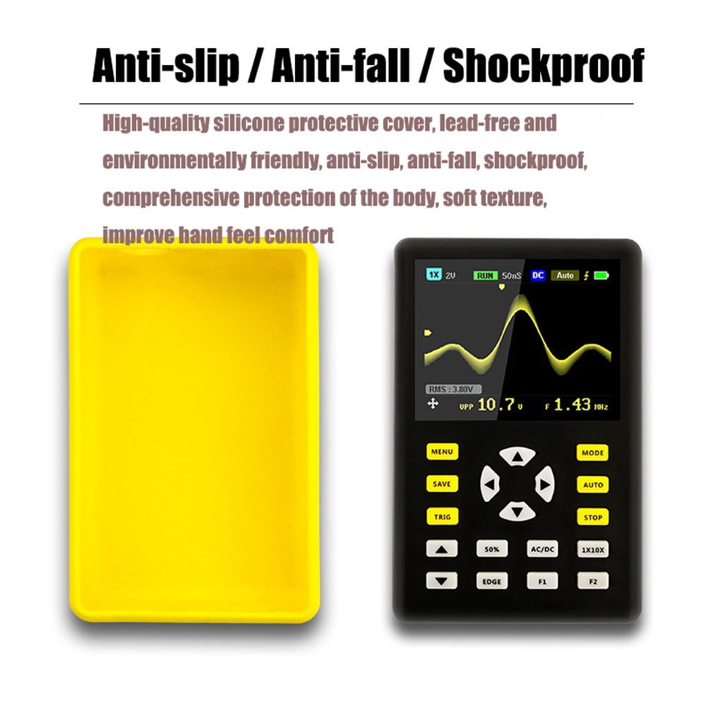 2.4-inch IPS screen digital oscilloscope 100MHz analog bandwidth supports waveform storage and electrical signal measurement