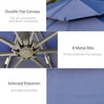thumbnail image 5 of Outsunny 9' Offset Cantilever Patio Umbrella with Cross Base, Blue, 5 of 9