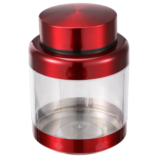 Recipiente de acero inoxidable para almacenar alimentos, recipiente transparente para cereales.