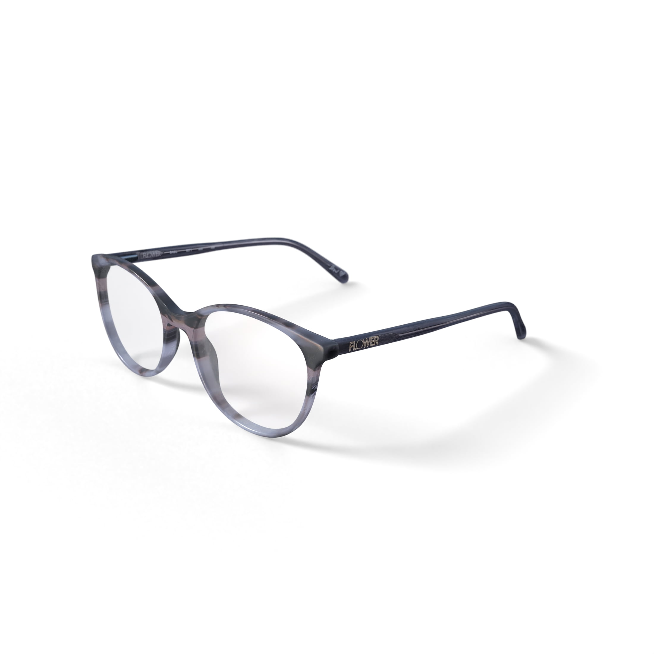 asigrille_ztableRT、asi_z_asi Flower Women's Basil Prescription Eyeglasses with Case, Grey