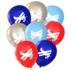 Biplane Vintage Airplane Party Balloons (16 pcs) by Nerdy Words
