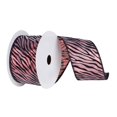 thumbnail image 1 of Vickerman Q143857 Red Lame Velvet Black Zebra Ribbon, 2.5 in. x 10 yard, 1 of 1
