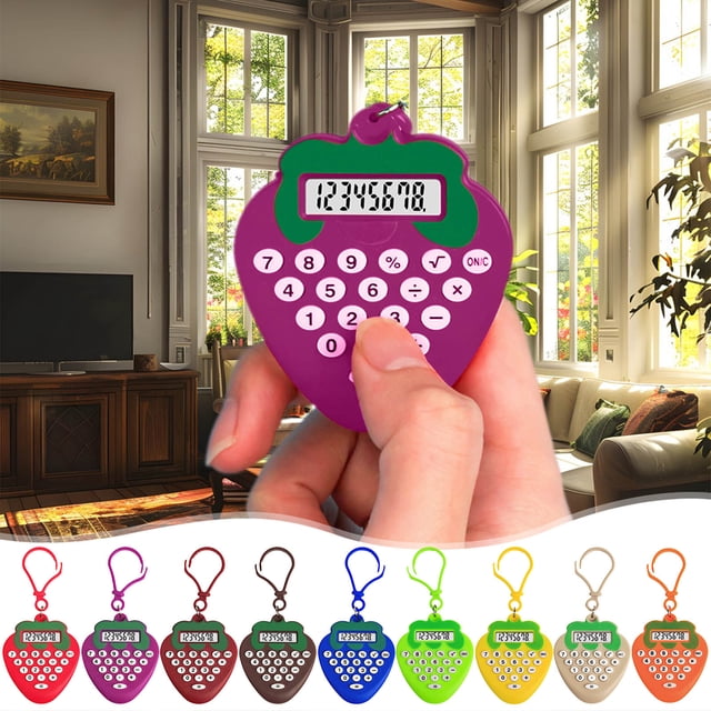 Gifts YYV Portable Student Mini Calculator Exam High Appearance Cute Keychain Maze Computer