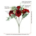 thumbnail image 2 of Silk Artificial Peonies Flowers Artificial Peony Bouquet Fake Peonies Artificial Flowers Bouquets for Vase Floral Arrangements Wedding Home Table Decoration Pink, 2 of 7