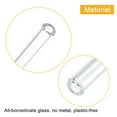 thumbnail image 4 of Reusable Straws Glass Straw, 3pcs Replacement Straw Long 8 inch 8/12mm Wide with Cleaning Brush, Transparent, 4 of 6