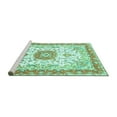 thumbnail image 2 of Ahgly Company Machine Washable Indoor Rectangle Persian Turquoise Blue Traditional Area Rugs, 5' x 7', 2 of 4