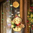thumbnail image 2 of Window Christmas Lights Decorations, Battery Operated with Suction Cup Hook Hanging LED Light for Xmas Window Decoration Glass Wall Indoor Decor, Snow Men, 2 of 7
