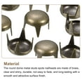 thumbnail image 4 of 100Pack 6mm Brown Round Dome Studs Metal Claw Beads Nailhead for Leather Craft Clothes Belt Bag Shoes, 4 of 6