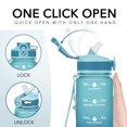 thumbnail image 5 of Botellas De Agua Hyeta De 32 Oz Con Pajita: Manténgase Motivado E Hidratado Con Horarios Convenientes Para Beber Marcas Duraderas A Prueba De Fugas, 5 of 5