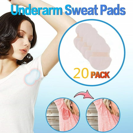 HERCHR Disposable Underarm Antiperspirant Sticker Paste Armpit Absorb Sweat Pad(20pcs), Armpit Sweat Pad, Underarm Sweat