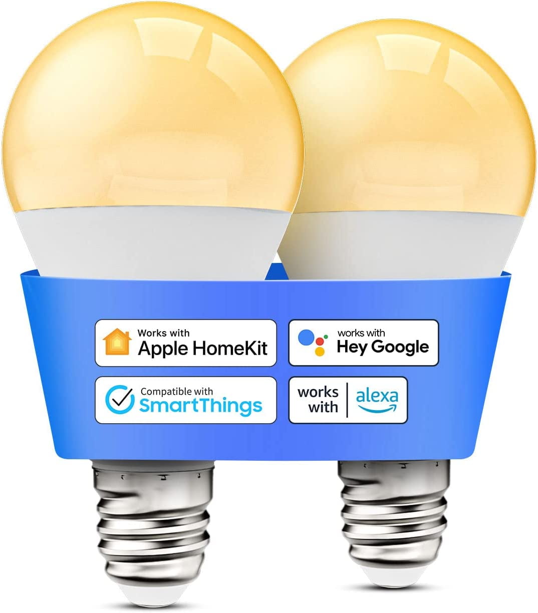 sofa arv ventilator Smart Light Bulb, Dimmable WiFi LED Bulb Compatible with Apple HomeKit,  Siri, Alexa, Google Home, SmartThings, A19 E26 Warm White 2700K, 810 Lumens  9W 60W Equivalent, No Hub Required, 2 Pack - Walmart.com