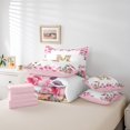 thumbnail image 4 of Floral A-Z Comforter Set Full Size,Initial Letter Bedding Set Teens,Monogrammed Bed in a Bag Alphabet Bedding（Comforter, Sheets, Pillowcases & Cushion Covers）, 4 of 5