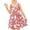 Red, variant on CYRBOKO Girls Sundresses, Sleeveless Casual A-line Printed Summer Dresses Multicolor Size 7-8 T