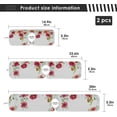thumbnail image 4 of Coolnut 2 PCS Faucet Splash Catcher, Flower Red Poppy and Robin Bird Microfiber Cloth Kitchen Faucet Absorbent Mat Sink Splash Guard Faucet Mat Sink Water Absorbent Mat for Kitchen, 14"x5", 4 of 7