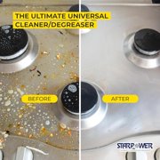 STARPOWER Super Cleaner Degreaser Concentrate - Heavy Duty Multi Surface Grease, Oil, Grime Remover, 1 Gallon, Case of 4