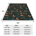 thumbnail image 3 of Pofeuu Deers In The Forest Print Ultra-Soft Micro Fleece Blanket,for Bed Or Sofa,All Season Throw Blankets Flannel Blanket-60"x50", 3 of 7