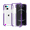 Purple, variant on For Apple iPhone 11 (XI6.1) Acrylic Tough 2.5mm Transparent ShockProof Hybrid Case Cover - Purple