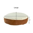 thumbnail image 4 of Happy Hounds Scout Sherpa Round Pillow Dog Bed, Latte, Large (42 x 42 in.), 4 of 9