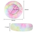 thumbnail image 2 of Calming Dog Bed, 24" Plush Active cat Bed, Anti Anxiety Round Donut Dog Bed, Washable and Calm Orthopedic pet Bed, Improve Sleep, Soft cat Litter, Suitable for Small and Medium-Sized Cats and Dogs, 2 of 8