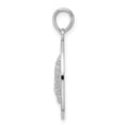 thumbnail image 2 of Finest Gold Sterling Silver Textured Marathon FL Keys Circle with Starfish Pendant, 2 of 3