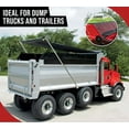 thumbnail image 3 of 7' x 18' Dump Truck Vinyl Coated Mesh Tarps Cover with 5 Inch 18oz Double Pocket, 3 of 9