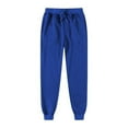 thumbnail image 4 of frariair ​Plush Lined Warm Sweatpants For Women Elastic Cuff Winter Joggers With Side Pockets Outdoor Cold Weather Pants​ Blue, 4 of 4