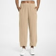 thumbnail image 1 of WILLBEST Pantalones Casuales para Mujer, Sueltos, Rectos, de Cintura Alta, Largos, Lisos, con Bolsillos para Un Uso Diario Cómodo. Extra Grande, 1 of 6