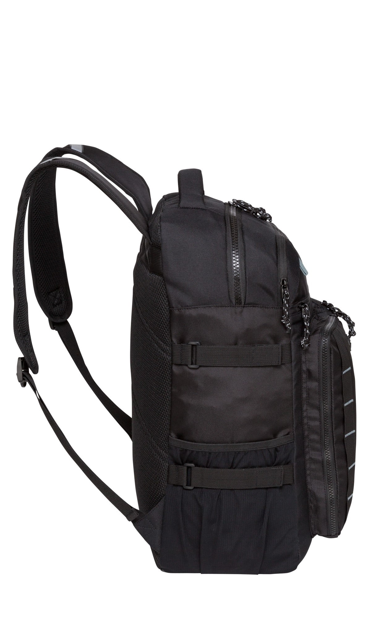 SwissTech Lucerne Travel School Backpack with Laptop Tablet Sleeve Black 