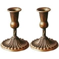 thumbnail image 6 of Masteelf 2pcs Retro Metal Singlehead Candle Holder Vintage Candlestick Table Candle Holder, 6 of 8