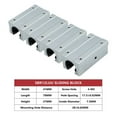thumbnail image 2 of 4PCS SBR12LUU SBR16LUU SBR20LUU 4 Pcs / Bag Linear Support Rail SBR16 SBR20 Carriage Linear Guide Bearing Slides For CNC Router ,Long Lasting, 2 of 7