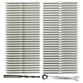 thumbnail image 1 of Sus316 Right&Left Handed Cable Railing Kit 1/8\\\" Thread Swage Lag Screws, 1 of 7