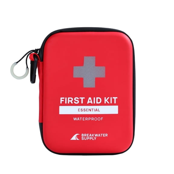 Breakwater Supply First Aid Kit for Car, Home, Office, Travel, Dorm, HSA FSA Eligible Household Essentials Medical Kit & Emergency Supplies, 101 Piece