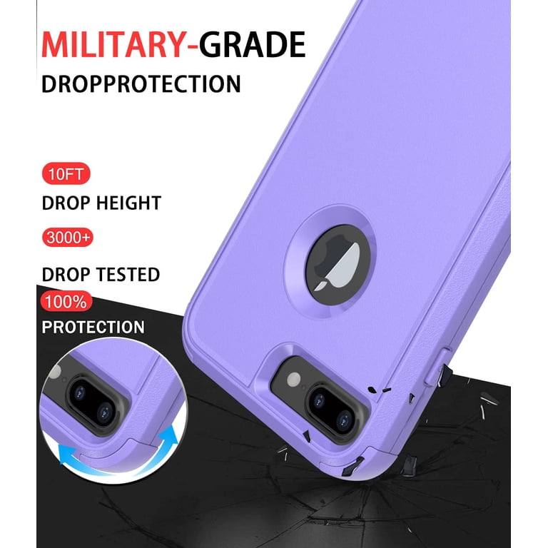 Diverbox, iPhone 8 Plus and 7 Plus Case, 5.5, Purple - Walmart.com