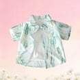 thumbnail image 6 of BXSRUTA Boys Floral Print Short Sleeve Button Down Shirt Casual Summer Beach Top for Toddler Kids, 6 of 6