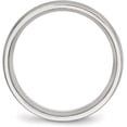 thumbnail image 3 of Chisel Stainless Steel Brushed with CZ Half Round 5.7mm Band - Ring Size 11.5, 3 of 8