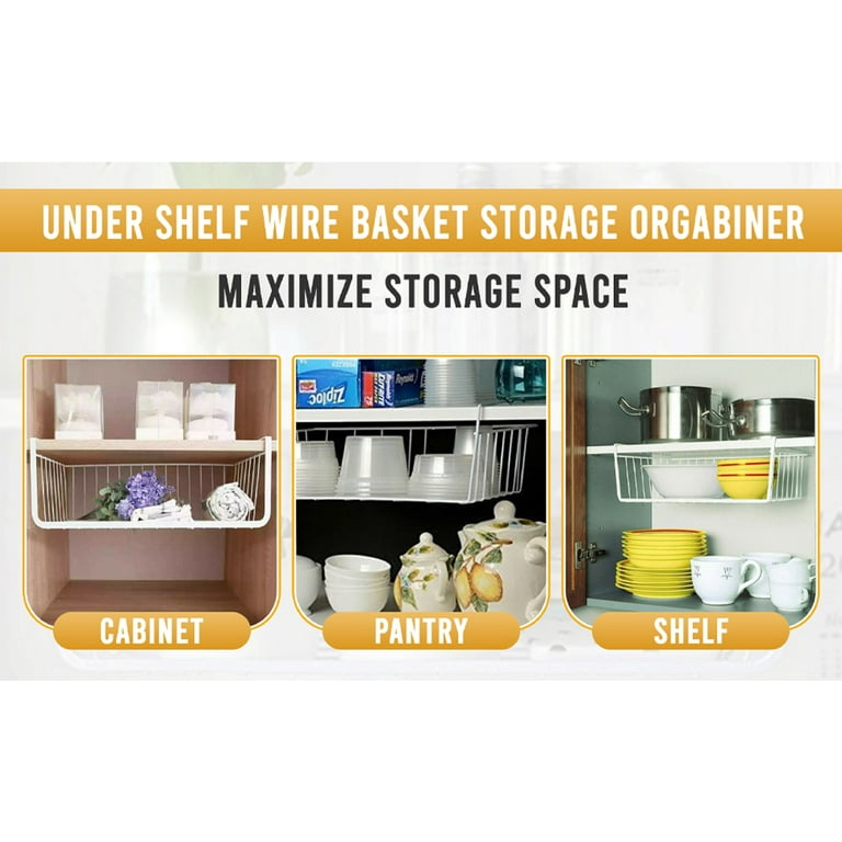 Cabinet Under Hanging Basket Rack For Maximizing Storage Space