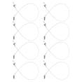 thumbnail image 4 of 8 Sets Heavy Duty Picture Hanging Kit with Adjustable Wire - Mirror Hanging System for Art Gallery, Photo Frames, Mirrors, and Displays, 4 of 9