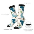 thumbnail image 6 of Honeii Childish Dinosaur Print Adult Socks,Crew Socks,Casual Calf Socks,Daily Wear Socks for Men & Women, Perfect for Sports, Casual and Everyday Use, 6 of 6