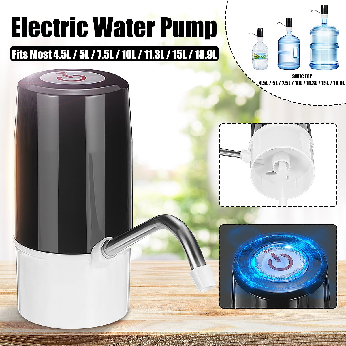 Electric Auto Water Pump Dispenser Portable Automatic Electric Drinking