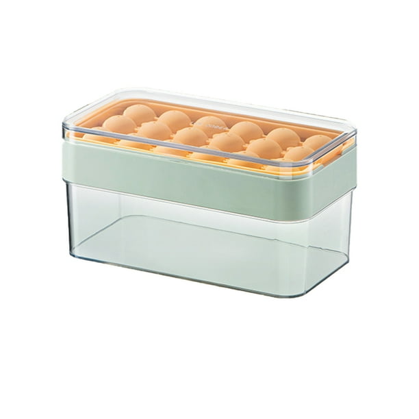 sweethay Moldes redondos para cubitos de hielo con cubierta, cubitos de glaseado, moldes para bandejas de crema, congelador lavable extraíble, fabricante Cocina y Comedor Verde sweethay HA066454-02