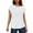 White, variant on Women Blouses Womens Athletic Shirts Loose Fit Raglan Tee Christmas Women Shirt Mesh Shirt Womens Camp Shirts Short Sleeve Ladies Short Sleeve T V Neck Workout Summer Attire 2022 Black XL